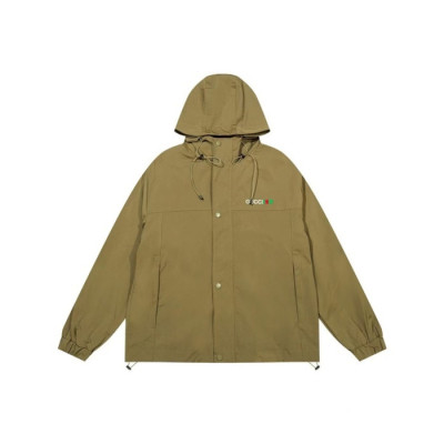 구찌 남성 캐쥬얼 카키 집업 자켓 - Gucci Mens khaki Zip-up Jackets - gu1159x