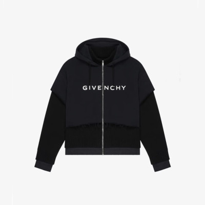 지방시 남성 블랙 후드티 - Givenchy Mens Black Hoodie - fa22x