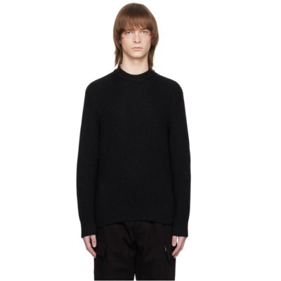 에르메네질도 제냐 남성 블랙 니트- Ermenegildo Zegna Mens Black  Knits - zeg115x