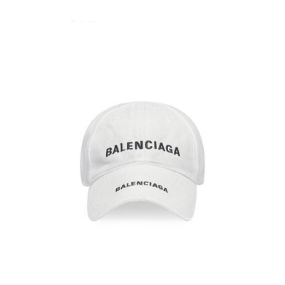 발렌시아가 남/녀 화이트 볼캡 - Balenciaga Unisex White Ballcap - acc1076x