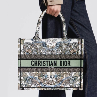 디올 여성 그린 북토트 - Dior Womens Green Book Tote - ba01x