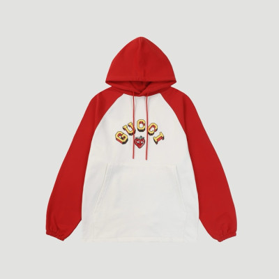 구찌 남/녀 레드 후드티 - Gucci Unisex Red Hoodie - cl113x