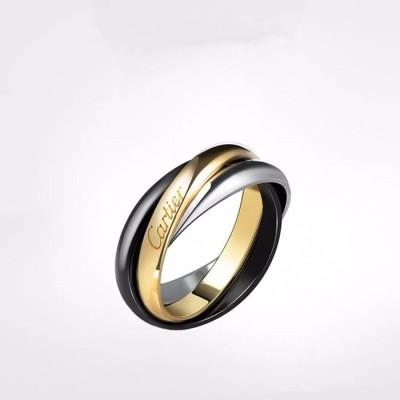 까르띠에 여성 화이트 골드 반지 - Cartier Womens White Gold Ring- acc1159x