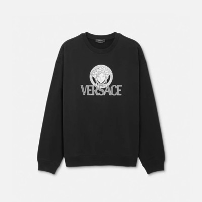 베르사체 남성 블랙 크루넥 맨투맨- Versace Mens Black Tshirts - cl144x