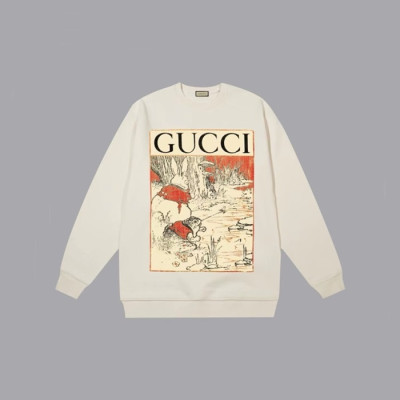 구찌 남성 베이직 화이트 맨투맨 - Gucci Mens White Tshirts - gu1175x