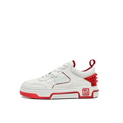 크리스챤 루부탱 남성 레드 스니커즈 - Christian Loubutin Mens Red Sneakers - cls01x