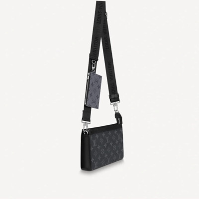 루이비통 남성 크로스백 M81018 - Louis vuitton Mens Black Cross Bag - lvb90x