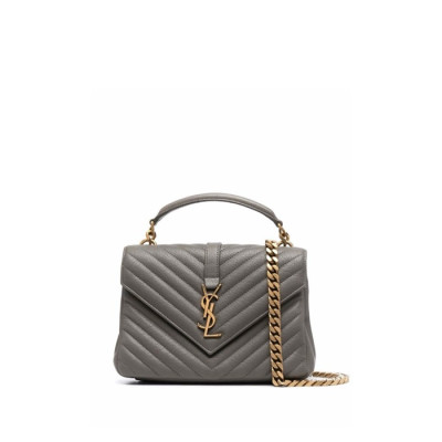 입생로랑 여성 그레이 퀄티드백 - Saint Laurent Womens Gray College - ysb125x