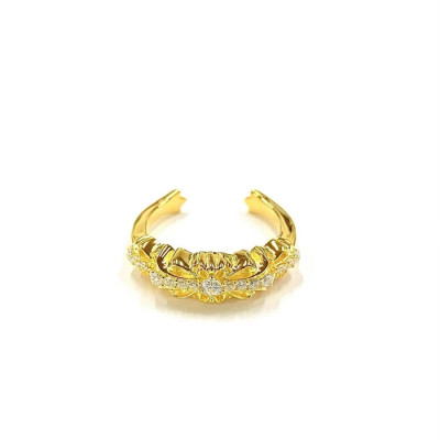 크롬하츠 남/녀 골드 반지 - Chrome Hearts Unisex Gold Ring - acc1487x