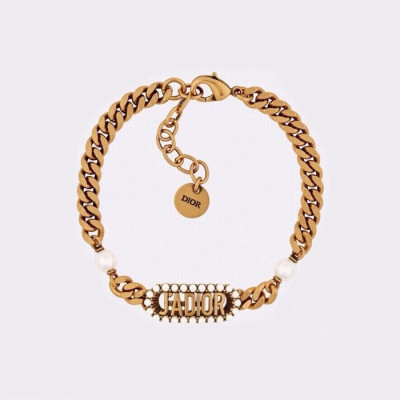 디올 여성 골드 팔찌 - Dior Womens Gold Bangle - acc1491x