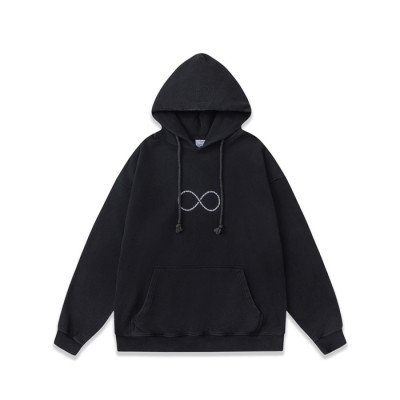 베트멍 남성 블랙 후드티 - Vetements Mens Black Hoodie - vec65x