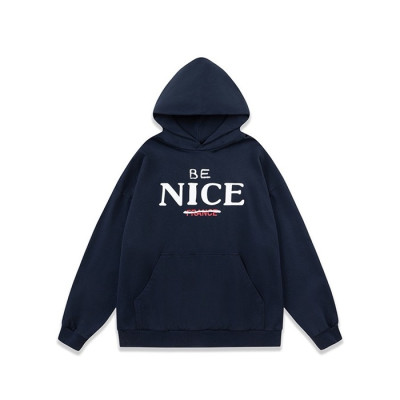 베트멍 남성 네이비 후드티 - Vetements Mens Navy Hoodie - vec67x