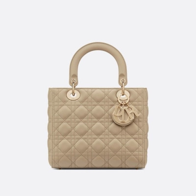 디올 여성 베이지 레이디 백 - Dior Womens Beige Lady Bag - dib406x