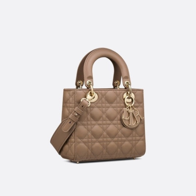 디올 여성 베이지 레이디 백 - Dior Womens Beige Lady Bag - dib474x