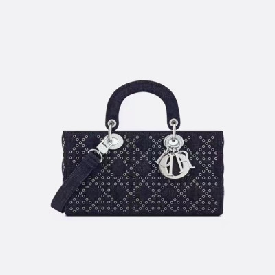 디올 여성 네이비 디조이 백 - Dior Womens Navy D-Joy Bag - dib484x