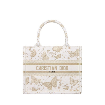 디올 여성 화이트 북토트 - Dior Womens White Book Tote - dib509x