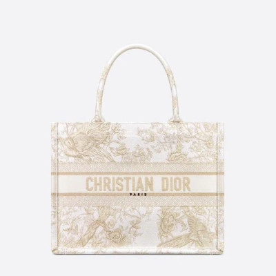 디올 여성 화이트 북토트 - Dior Womens White Book Tote - dib566x