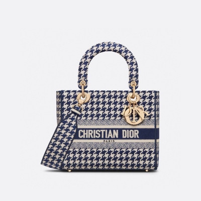 디올 여성 네이비 레이디 백 - Dior Womens Navy Lady Bag - dib629x