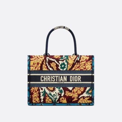 디올 여성 블루 북토트 - Dior Womens Blue Book Tote - dib657x