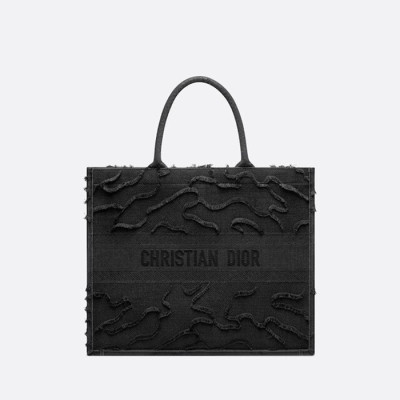 디올 여성 블랙 북토트 - Dior Womens Black Book Tote - dib689x