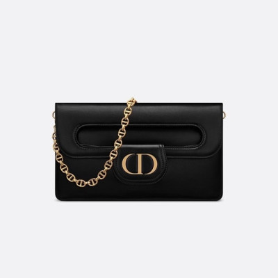 디올 여성 블랙 더블 클러치 - Dior Womens Black Double Clutch - bab723x