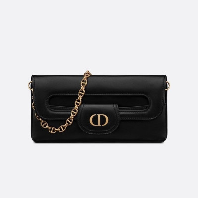 디올 여성 블랙 더블 클러치 - Dior Womens Black Double Clutch - bab727x