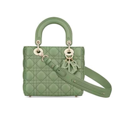 디올 여성 그린 레이디 백 - Dior Womens Green Lady Bag - dib744x