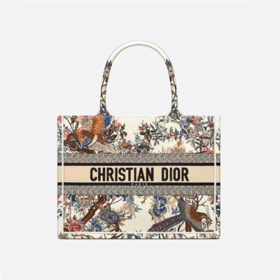 디올 여성 화이트 북토트 - Dior Womens White Book Tote - dib760x