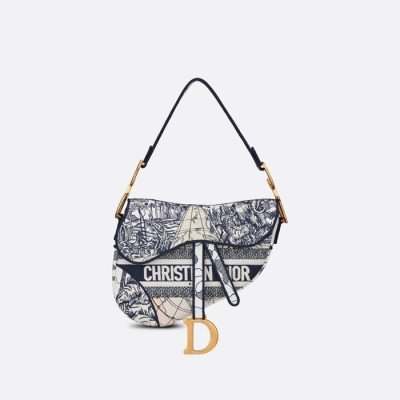 디올 여성 네이비 새들백 - Dior Womens Navy Saddle Bag - dib788x