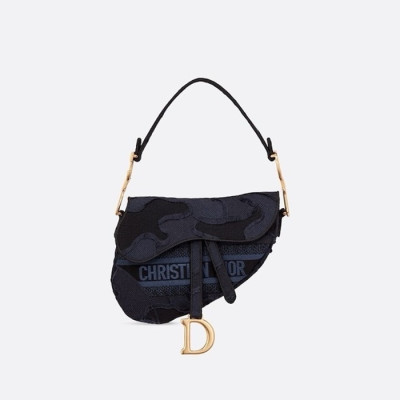 디올 여성 네이비 새들백 - Dior Womens Navy Saddle Bag - dib789x