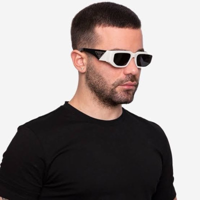 프라다 남/녀 화이트 선글라스 - Prada Unisex White Sunglasses - acc1668x
