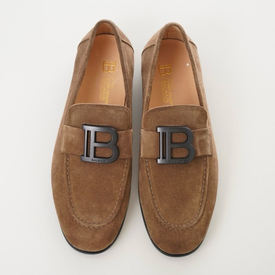 발망 남성 카멜 로퍼 - Balmain Mens Camel Loafer - bas47x