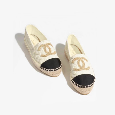 샤넬 여성 아이보리 슬립온 - Chanel Womens Ivory Slip-ons - chs103x