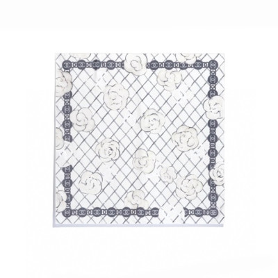 샤넬 여성 까멜리아 스카프 - Chanel Womens White Scarf - acc1806x