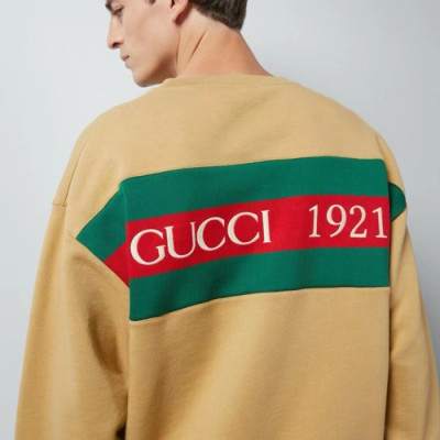 구찌 남성 베이직 카키 맨투맨 - Gucci Mens Khaki Tshirts - guc251x