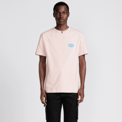 디올 남성 핑크 반팔티 - Dior Mens Pink Tshirts - dic291x