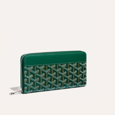 고야드 남/녀 마티뇽 그린 지갑 GM - Goyard Unisex Matignon Long Wallets - gow64x