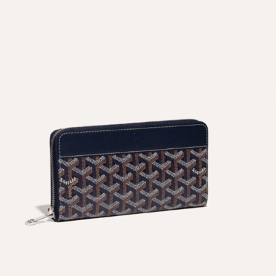 고야드 남/녀 마티뇽 네이비 지갑 GM - Goyard Unisex Matignon Long Wallets - gow69x