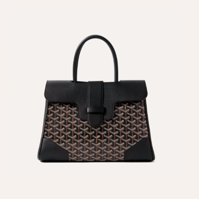 고야드 여성 블랙 카바스 사이공 백 - Goyard Womens Saigocmmlty Tote Bag - gob1121x