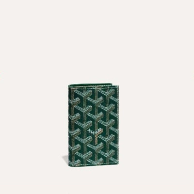 고야드 남/녀 그린 생피에르 카드 홀더 - Goyard Unisex Saint Pierre Card Holder - gow85x