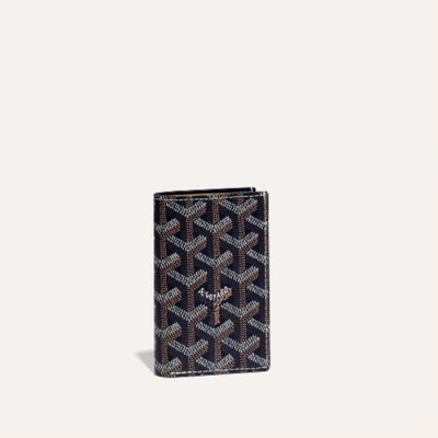 고야드 남/녀 네이비 생피에르 카드 홀더 - Goyard Unisex Saint Pierre Card Holder - gow94x