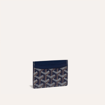 고야드 남/녀 네이비 생쉴피스 카드 홀더 - Goyard Unisex Saint Sulpice Card Holder - gow102x