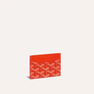 고야드 남/녀 오렌지 생쉴피스 카드 홀더 - Goyard Unisex Saint Sulpice Card Holder - gow106x