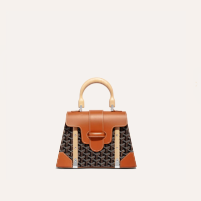 고야드 여성 블랙 탄 사이공 백 PM - Goyard Womens Saigon Bag - gob1156x