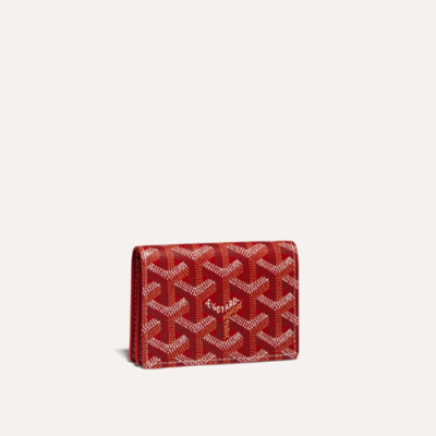 고야드 남/녀 레드 말쉐르브 카드 홀더- Goyard Unisex Malesherbes Card Holder - gow121x