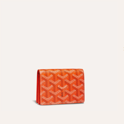 고야드 남/녀 오렌지 말쉐르브 카드 홀더- Goyard Unisex Malesherbes Card Holder - gow129x