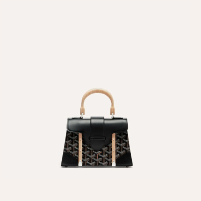 고야드 여성 블랙 스트럭쳐 사이공 백 미니 - Goyard Womens Mini Structure Saigon Bag - gob1219x