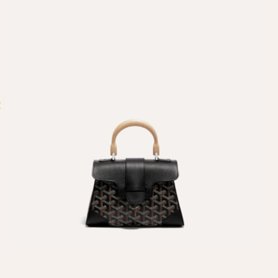 고야드 여성 블랙 소프트 사이공 백 미니 - Goyard Womens Mini Saigon Bag - gob1242x