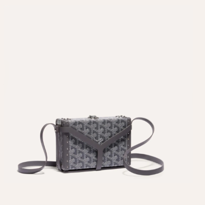 고야드 여성 그레이 미노디에르 트렁크 백 - Goyard Womens Minaudiere Trunk Bag - gob1270x