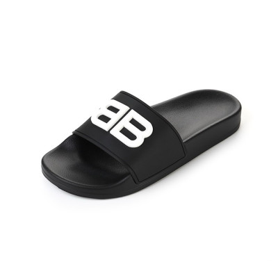 발렌시아가 남/녀 블랙 슬리퍼 - Balenciaga Unisex Black Slippers - bas208x